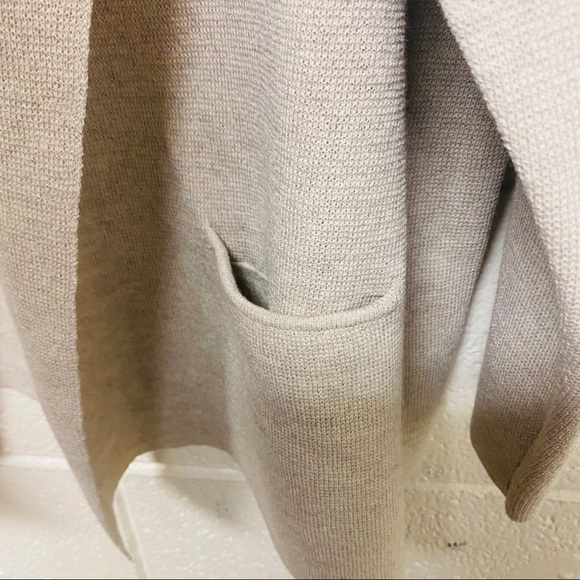 Eileen Fisher Wool Front Double Pocket Cardigan L - Picture 3 of 10